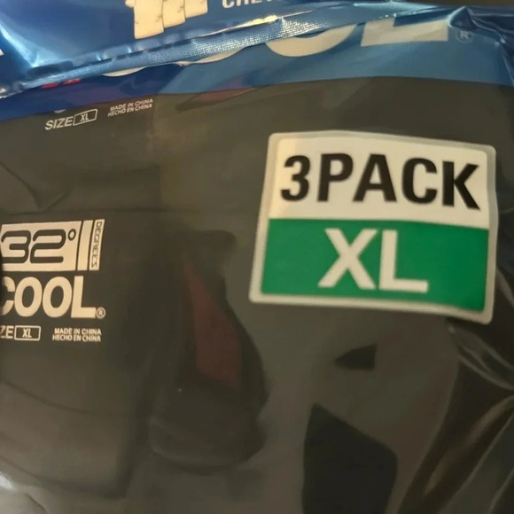 32 Degrees Men's Cool Tee, 3-pack XL Black - Picture 7 of 7